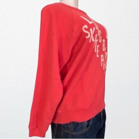NEW Retro Brand Anthropologie Long Beach CA Skate Patrol Sweatshirt Red XS - Picture 9 of 10